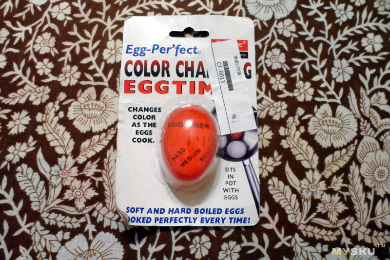 Egg timer - индикатор для варки яиц прямо в кастрюле, тестирование .