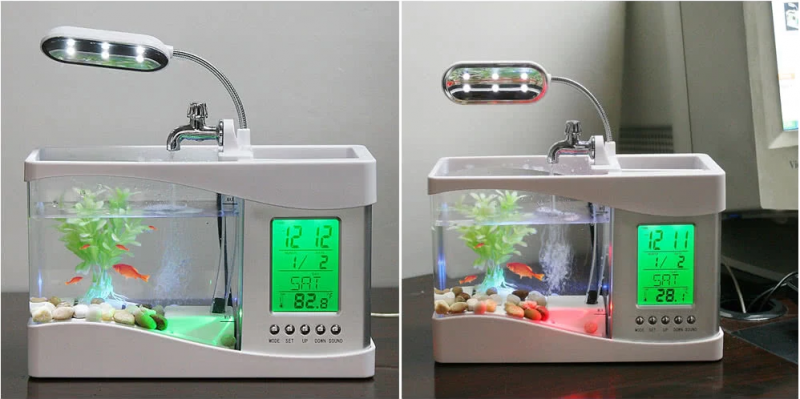 Мастер-класс: Как сделать настольный аквариум-органайзер с подсветкой